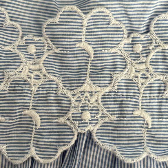 Janie and Jack white summer sun dress floral eyelash Size: 6-12 Months - Picture 7 of 10